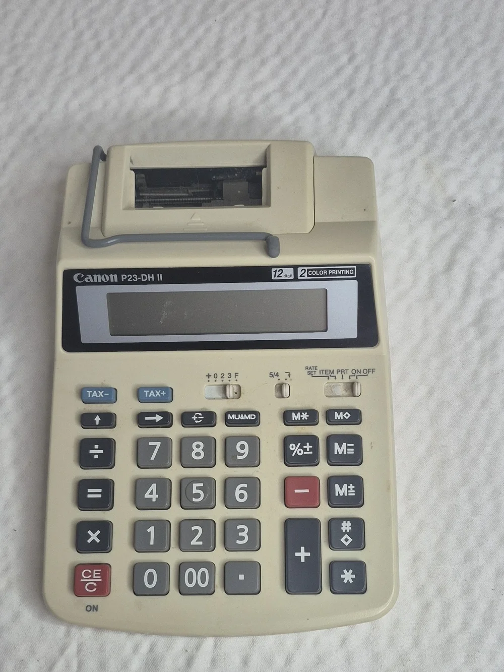 Canon P23-DH II Desktop Printing Calculator 12-Digit 2-Color Printer